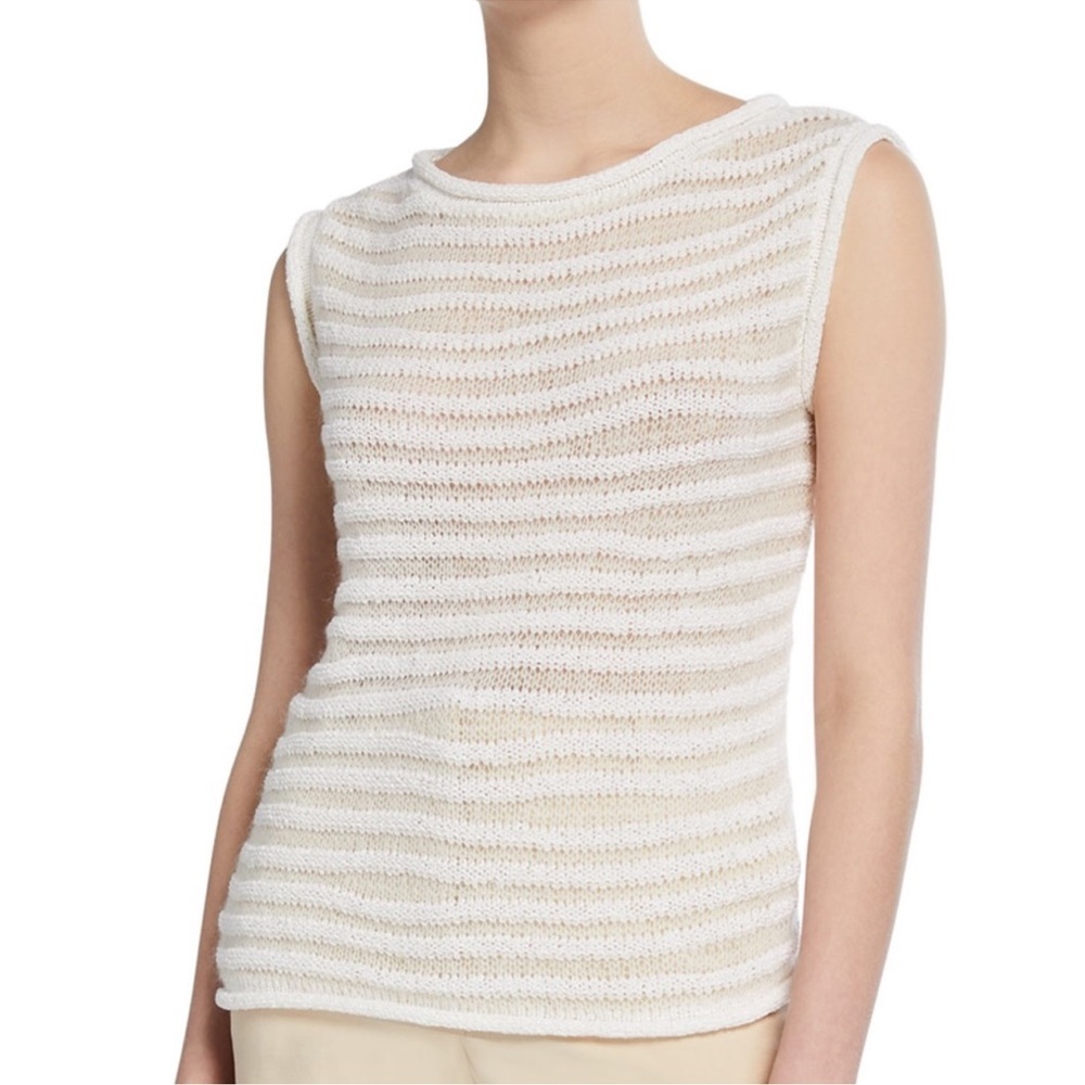 Theory Sughero knitted boatneck shell